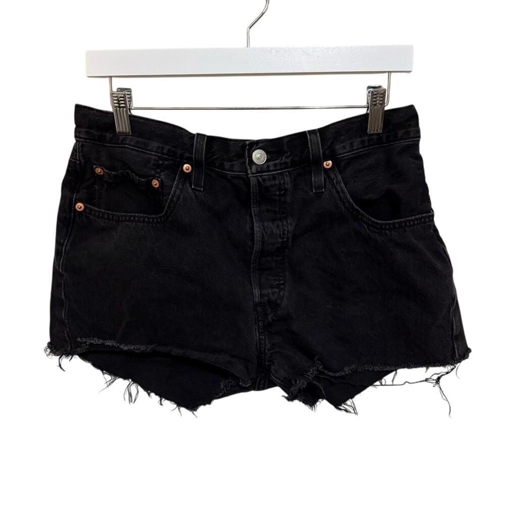 Levi’s 501 High Rise Cutoff Shorts Black Size 31